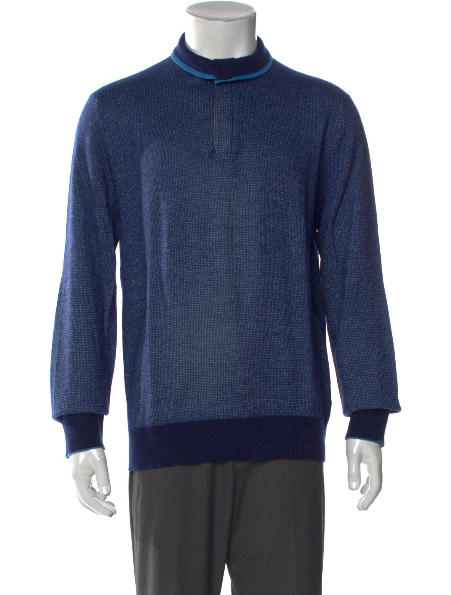 Ermenegildo Zegna Cashmere Turtleneck Polo Sweater