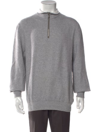Ermenegildo Zegna Mock Neck Long Sleeve Pullover