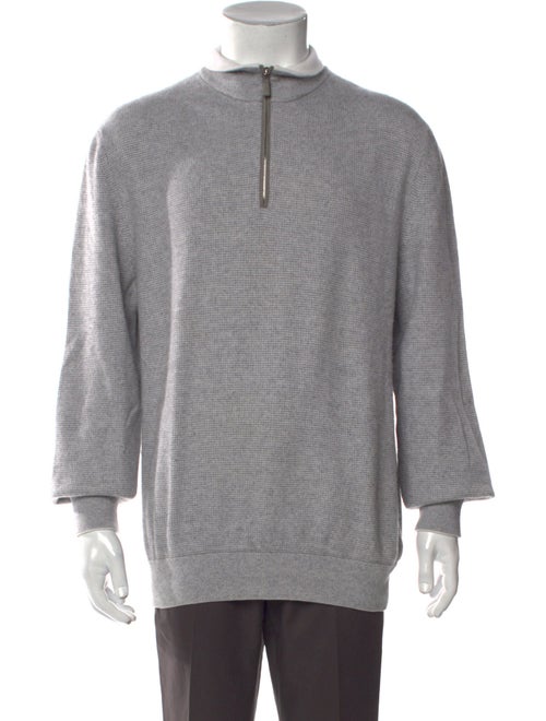 Ermenegildo Zegna Mock Neck Long Sleeve Pullover