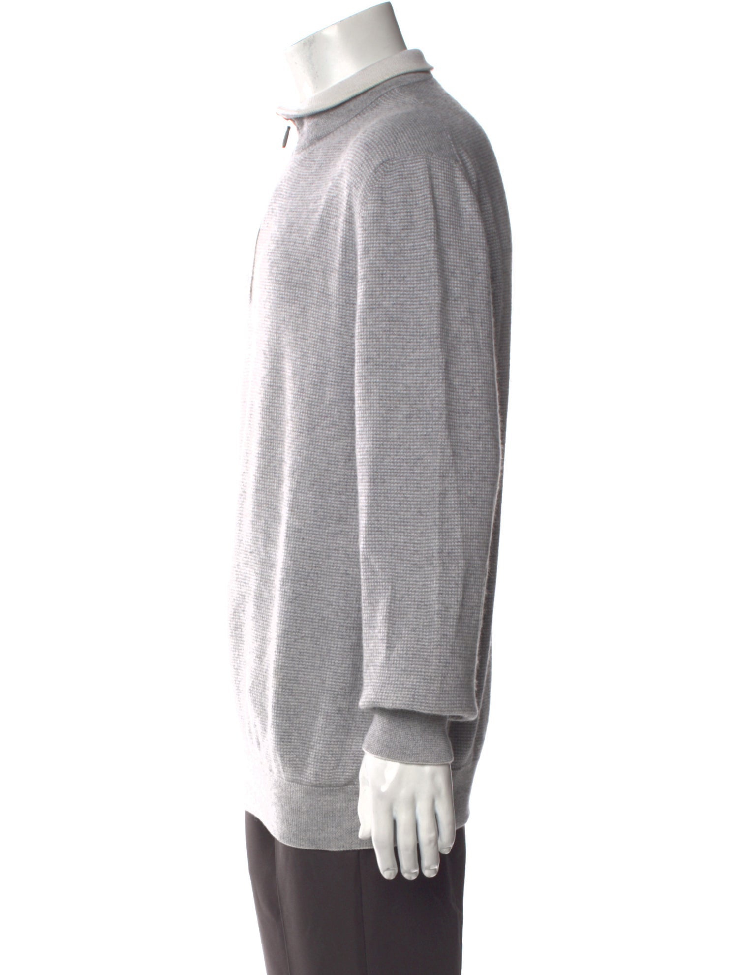Ermenegildo Zegna Mock Neck Long Sleeve Pullover