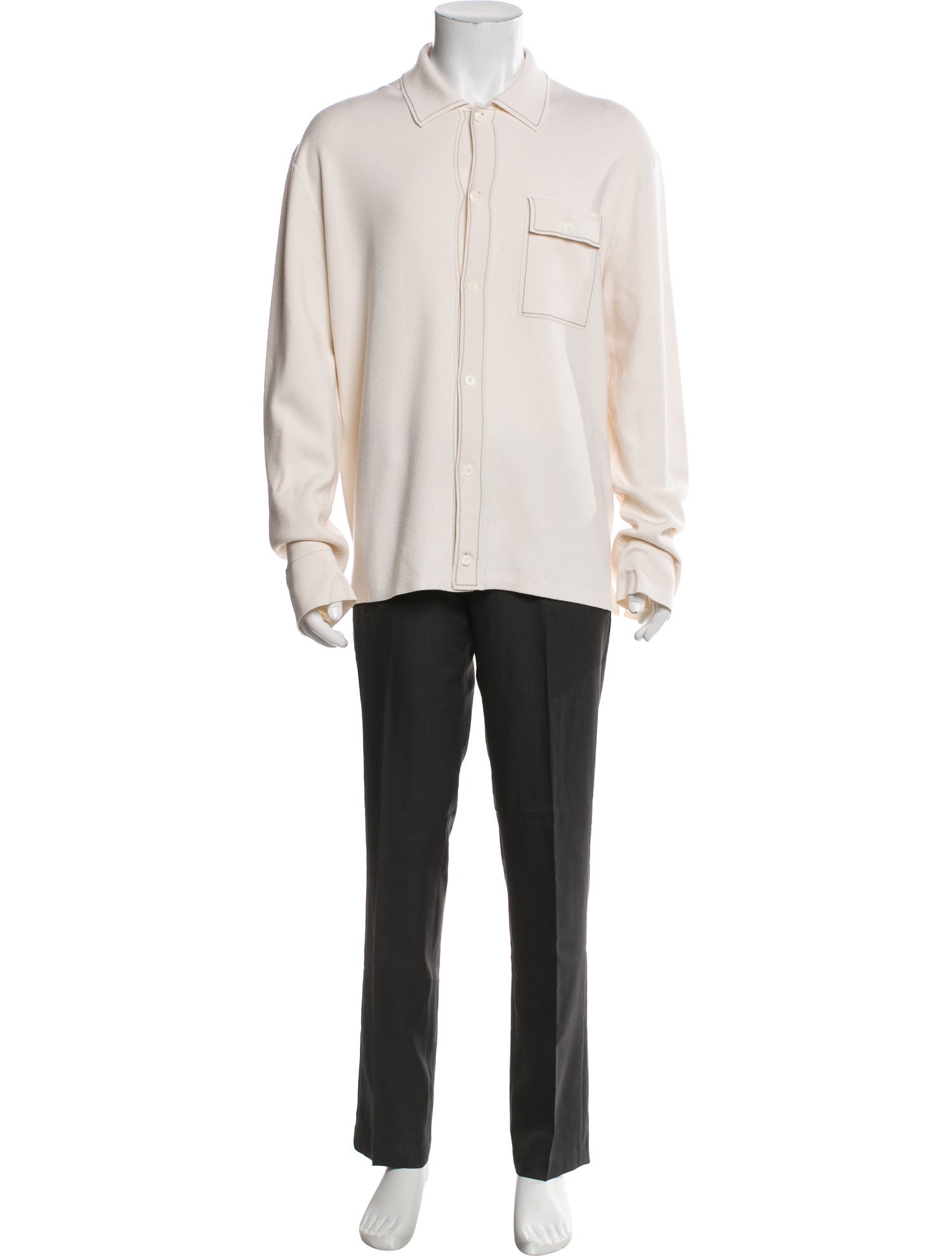 Ermenegildo Zegna Wool Collar Cardigan