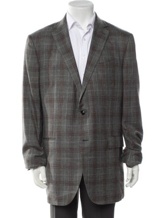 Ermenegildo Zegna Plaid Print Suit