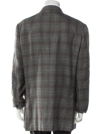 Ermenegildo Zegna Plaid Print Suit