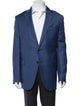 Ermenegildo Zegna Wool Plaid Print Blazer