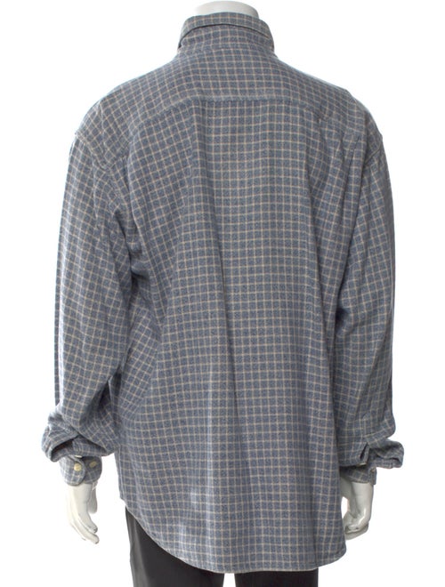 Ermenegildo Zegna Plaid Print Long Sleeve Dress Shirt