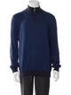 Ermenegildo Zegna Mock Neck Long Sleeve Polo Sweater