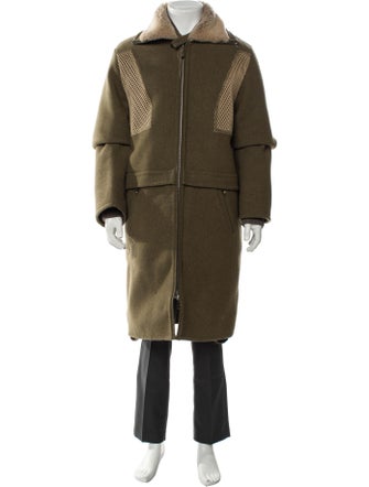 Ermenegildo Zegna Wool Colorblock Pattern Parka