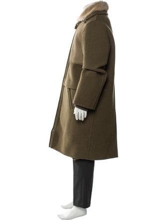 Ermenegildo Zegna Wool Colorblock Pattern Parka