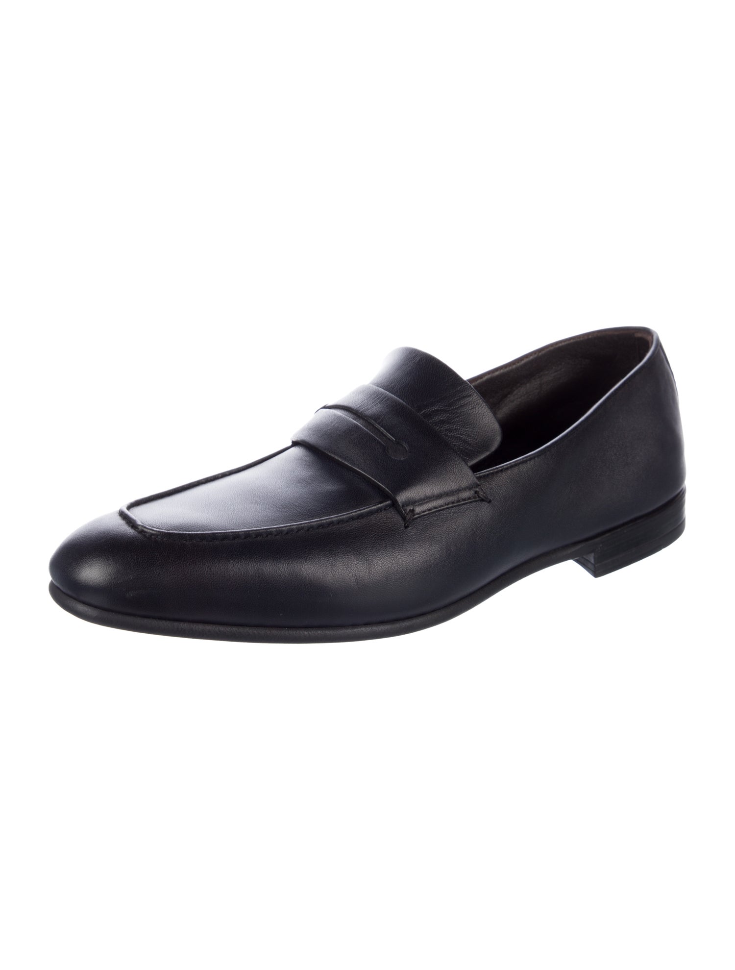 Ermenegildo Zegna Leather Dress Loafers