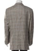 Ermenegildo Zegna Wool Plaid Print Blazer