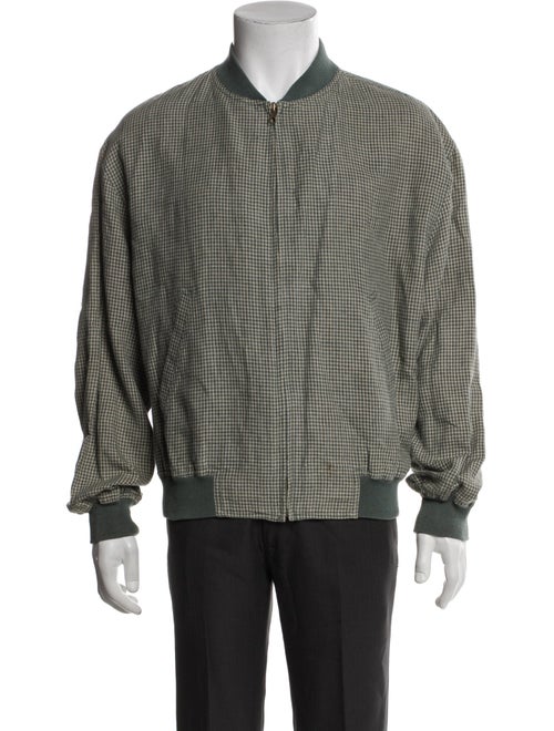 Ermenegildo Zegna Plaid Print Bomber Jacket