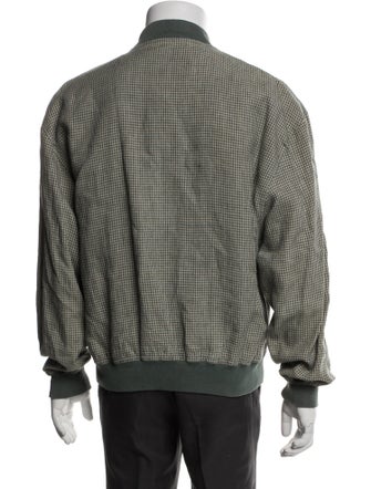 Ermenegildo Zegna Plaid Print Bomber Jacket