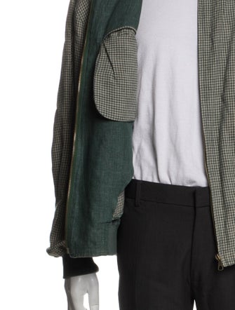 Ermenegildo Zegna Plaid Print Bomber Jacket