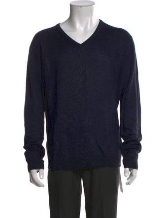 Ermenegildo Zegna Silk V-Neck Pullover