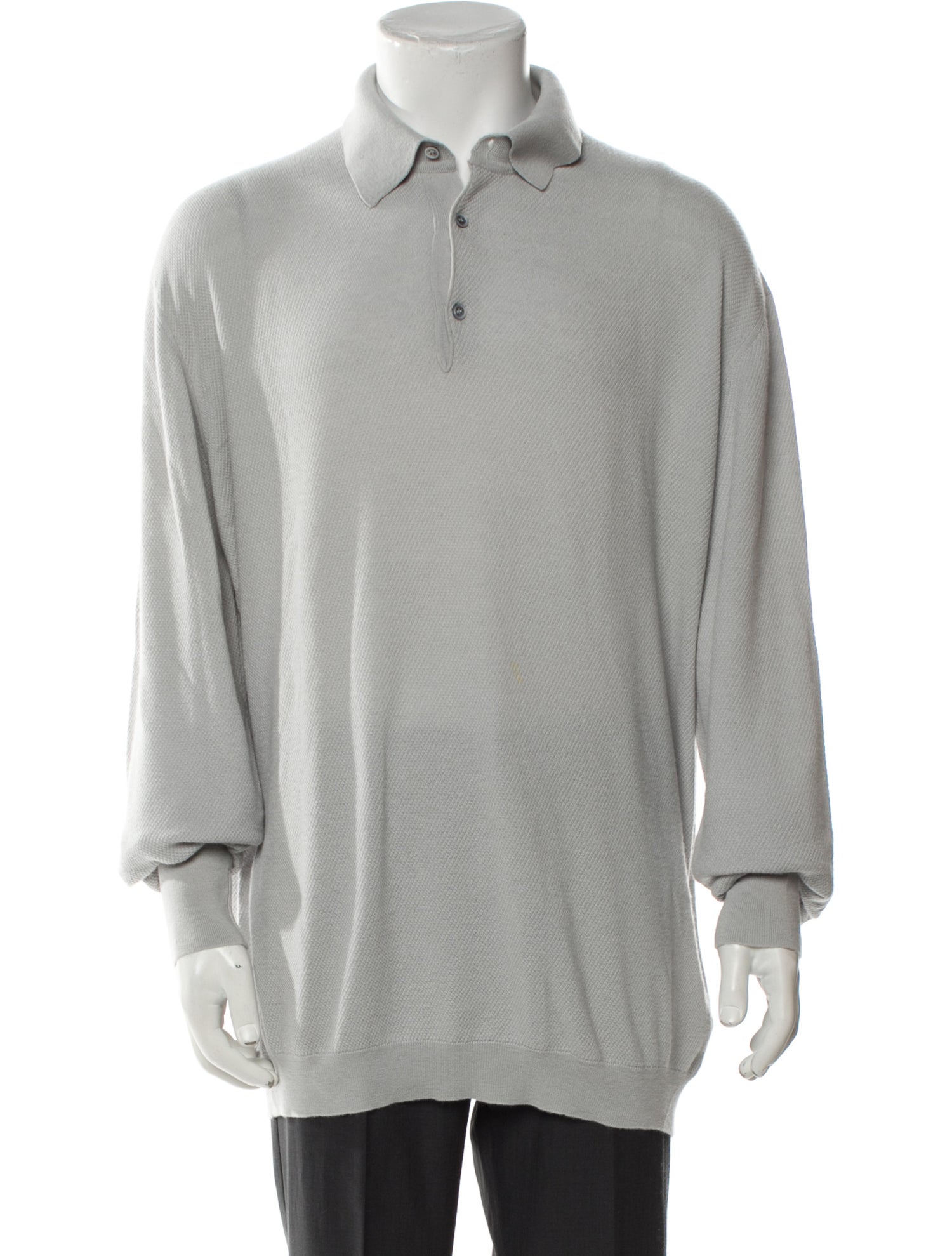 Ermenegildo Zegna Cashmere Collar Polo Sweater