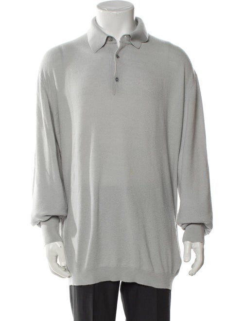 Ermenegildo Zegna Cashmere Collar Polo Sweater