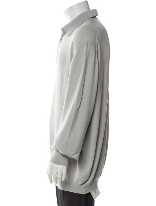 Ermenegildo Zegna Cashmere Collar Polo Sweater