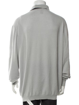 Ermenegildo Zegna Cashmere Collar Polo Sweater