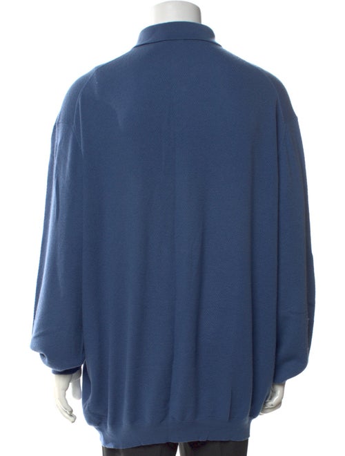 Ermenegildo Zegna Cashmere Mock Neck Polo Sweater