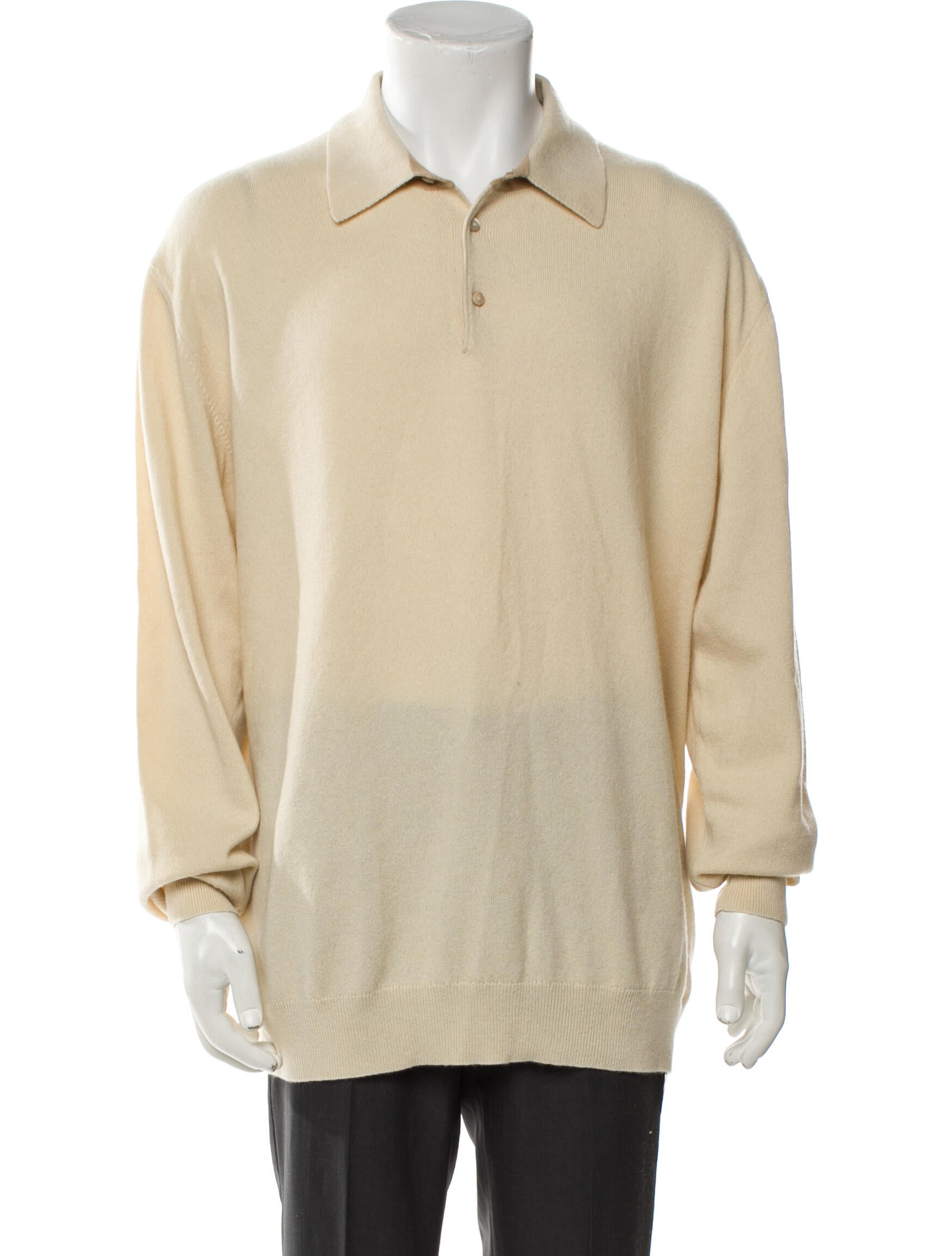 Ermenegildo Zegna Cashmere Collar Polo Sweater w/ Tags