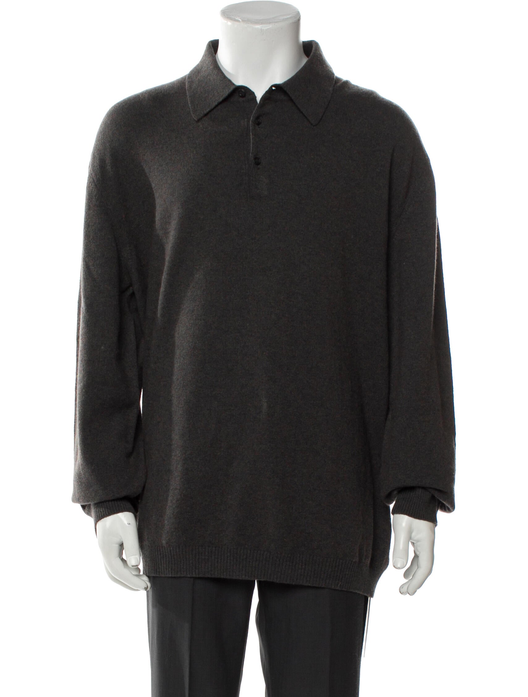 Ermenegildo Zegna Cashmere Collar Polo Sweater