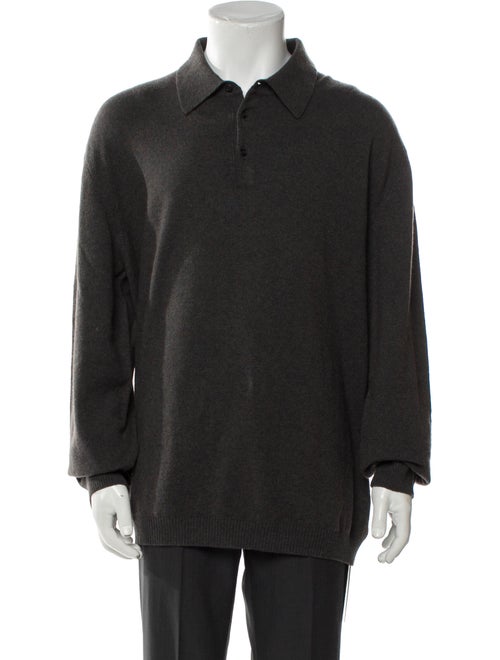 Ermenegildo Zegna Cashmere Collar Polo Sweater