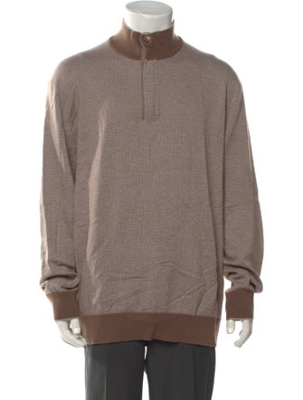 Ermenegildo Zegna Cashmere Turtleneck Polo Sweater