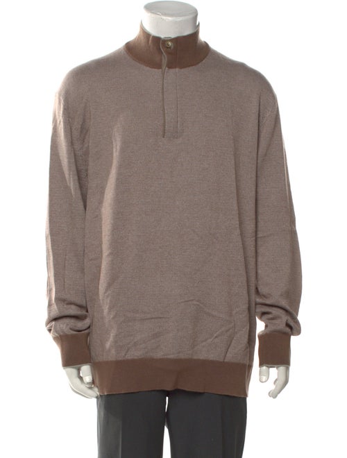 Ermenegildo Zegna Cashmere Turtleneck Polo Sweater