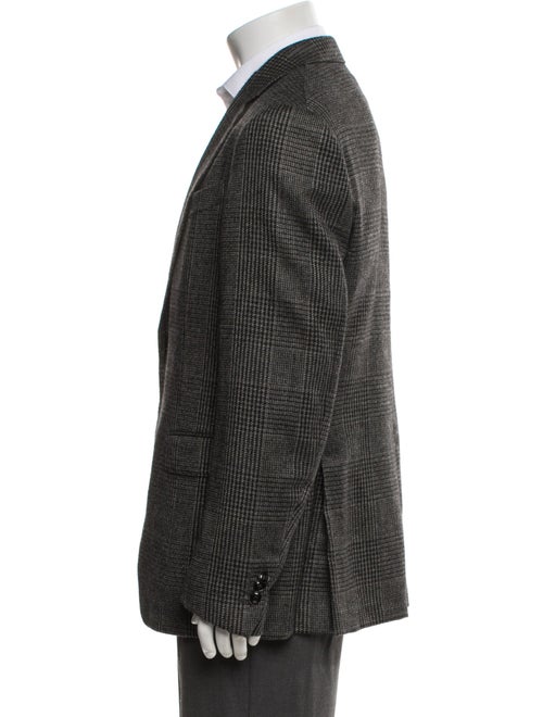 Ermenegildo Zegna Cashmere Plaid Print Blazer