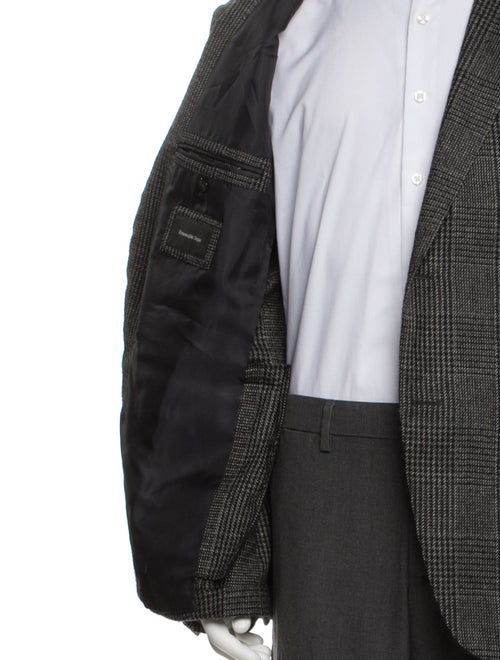 Ermenegildo Zegna Cashmere Plaid Print Blazer