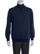 Ermenegildo Zegna Mock Neck Long Sleeve Polo Sweater