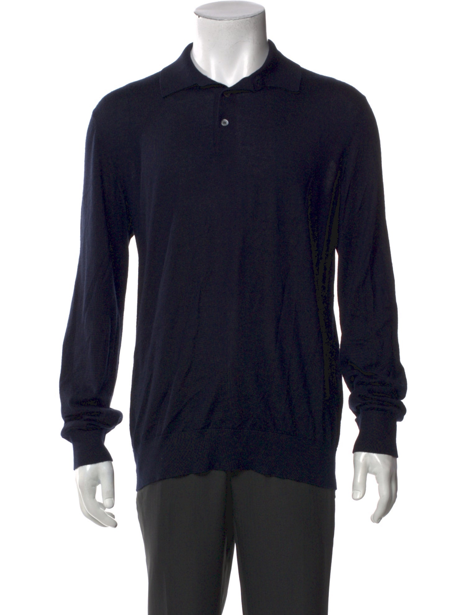 Ermenegildo Zegna Cashmere Crew Neck Polo Sweater