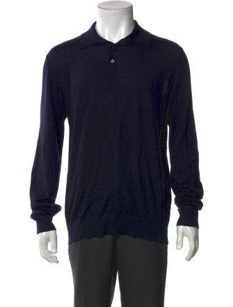 Ermenegildo Zegna Cashmere Crew Neck Polo Sweater