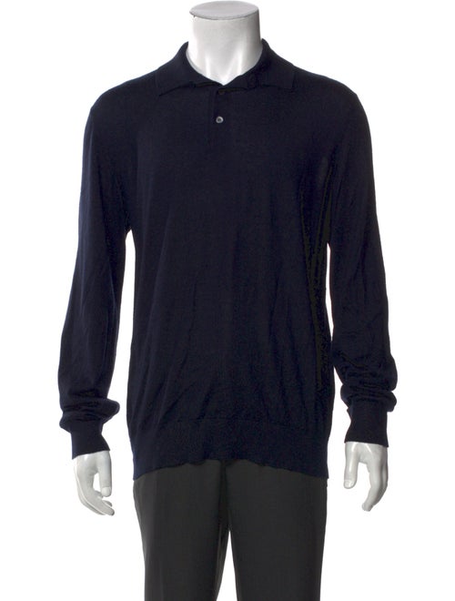 Ermenegildo Zegna Cashmere Crew Neck Polo Sweater