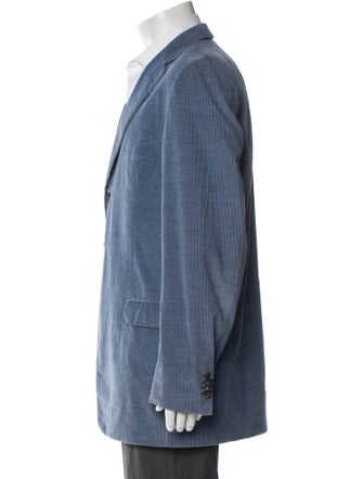 Ermenegildo Zegna Leather Trim Embellishment Sport Coat