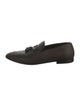 Ermenegildo Zegna Leather Patterned Dress Loafers