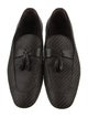 Ermenegildo Zegna Leather Patterned Dress Loafers