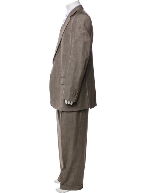 Ermenegildo Zegna Plaid Print Two-Piece Suit
