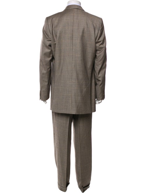 Ermenegildo Zegna Plaid Print Two-Piece Suit
