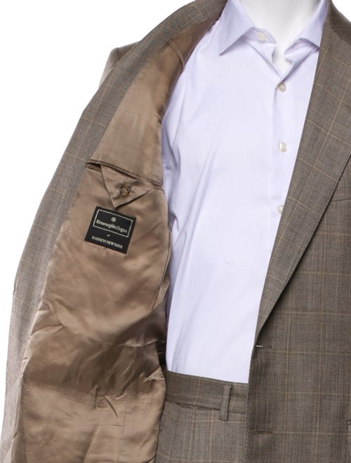 Ermenegildo Zegna Plaid Print Two-Piece Suit