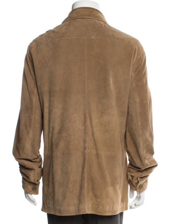 Ermenegildo Zegna Leather Overcoat