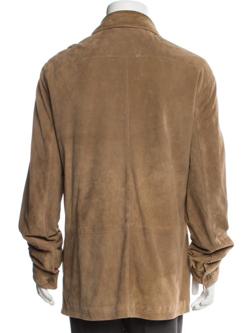 Ermenegildo Zegna Leather Overcoat