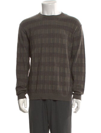 Ermenegildo Zegna Wool Plaid Print Pullover