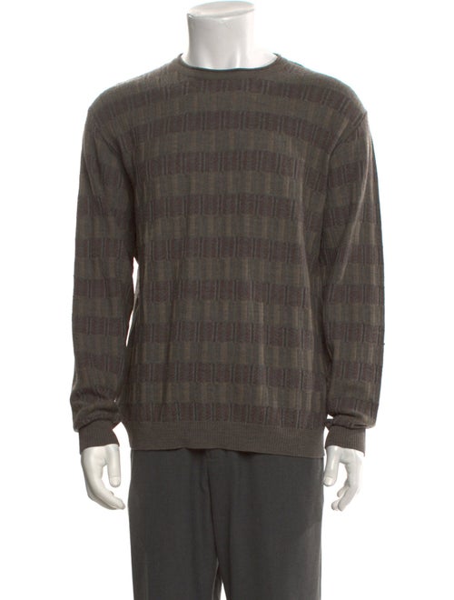 Ermenegildo Zegna Wool Plaid Print Pullover