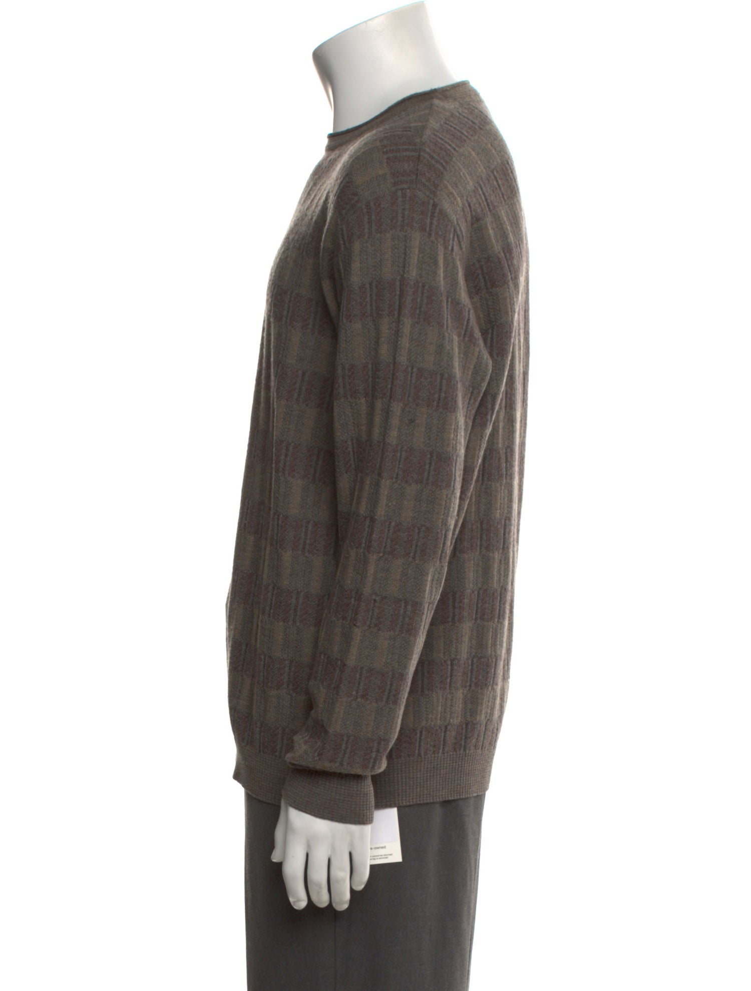 Ermenegildo Zegna Wool Plaid Print Pullover