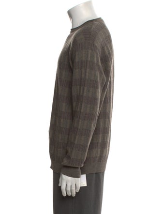 Ermenegildo Zegna Wool Plaid Print Pullover