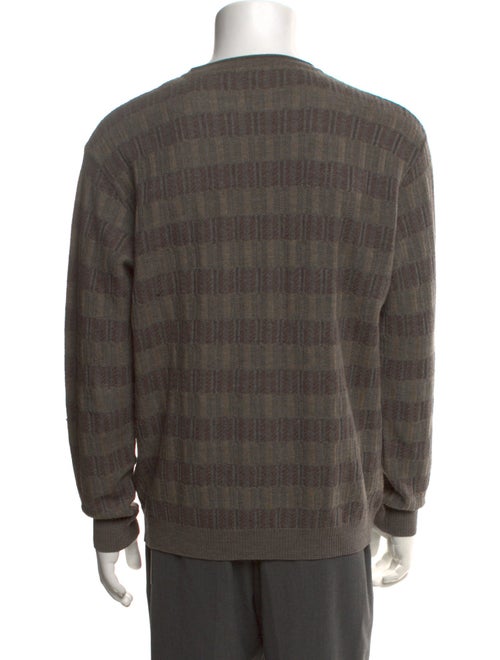 Ermenegildo Zegna Wool Plaid Print Pullover
