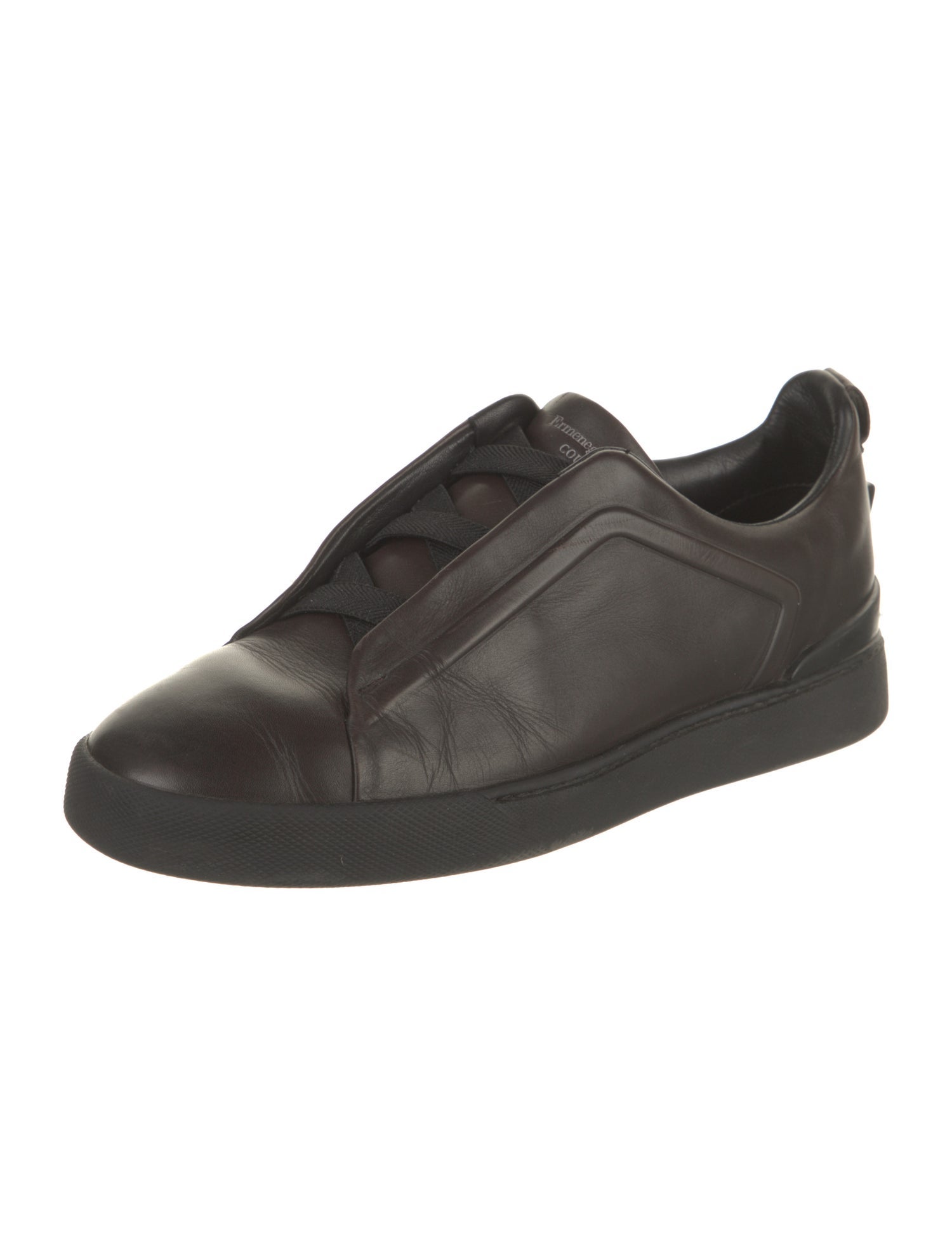 Ermenegildo Zegna Leather Printed Sneakers