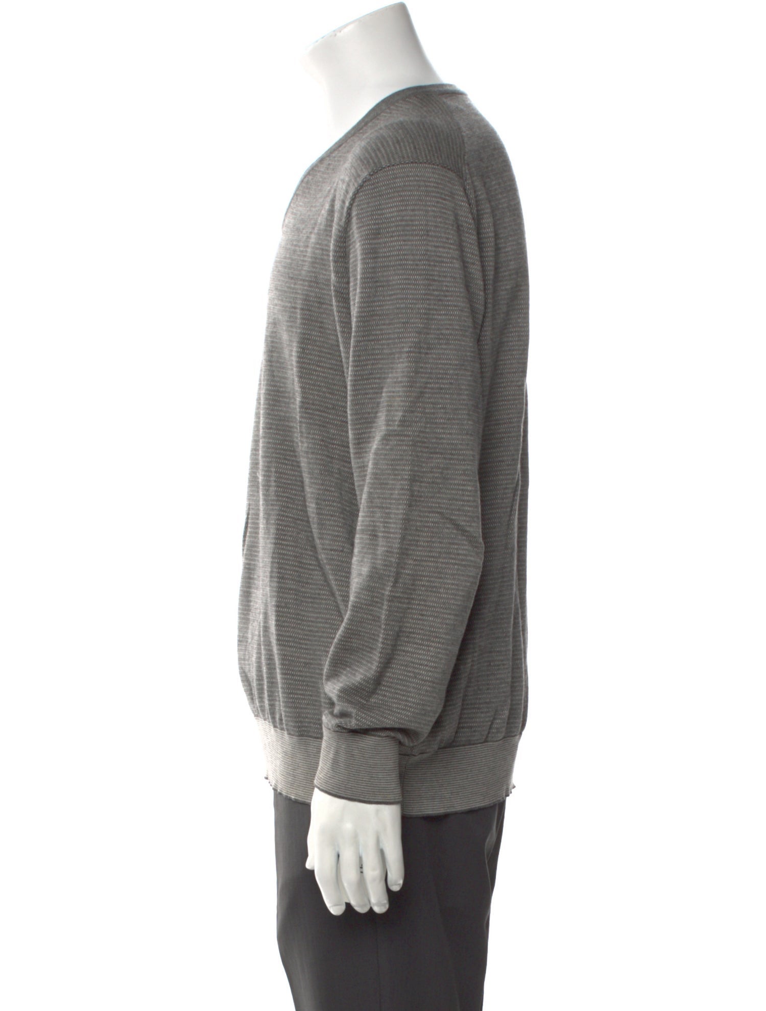Ermenegildo Zegna V-Neck Long Sleeve Pullover