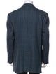 Ermenegildo Zegna Wool Plaid Print Blazer